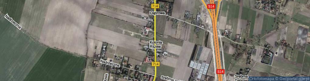 Zdjęcie satelitarne Zgierska ul.